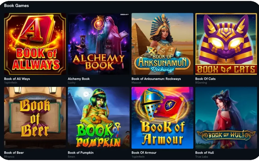 Spin Shark games with books
