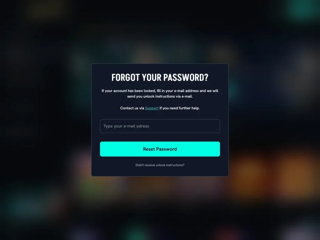 forgot you password