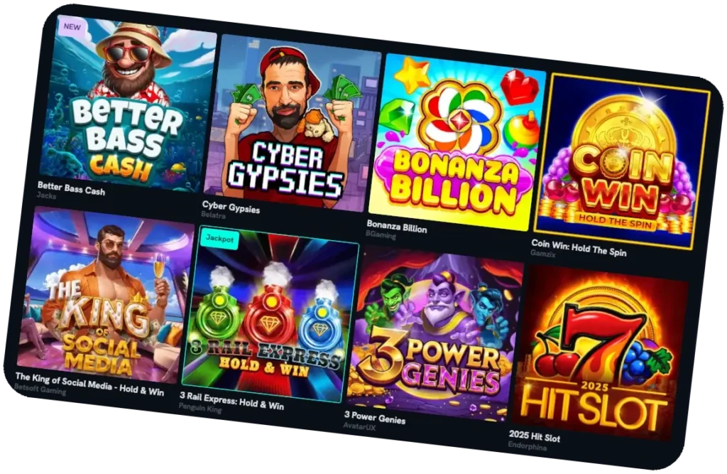 top ten games at Spinshark Casino